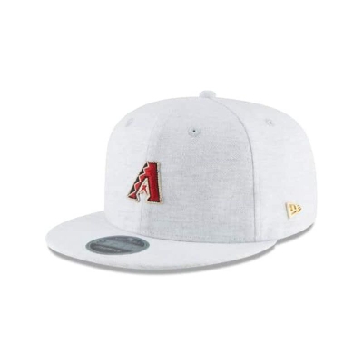 Grey Arizona Diamondbacks Hat - New Era MLB Micro Stitch 9FIFTY Snapback Caps USA9567843